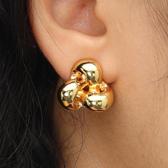 RSNY Geometric Stud Earrings - R2128B