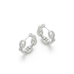 RSNY Geometric Textured Earrings - R2177A