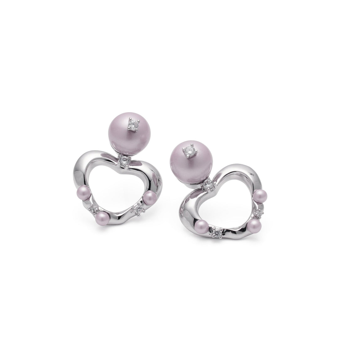 RSNY heart stud earrings - F1046W07
