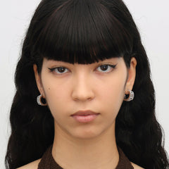 RSNY hollow geometric line earrings - R2102A