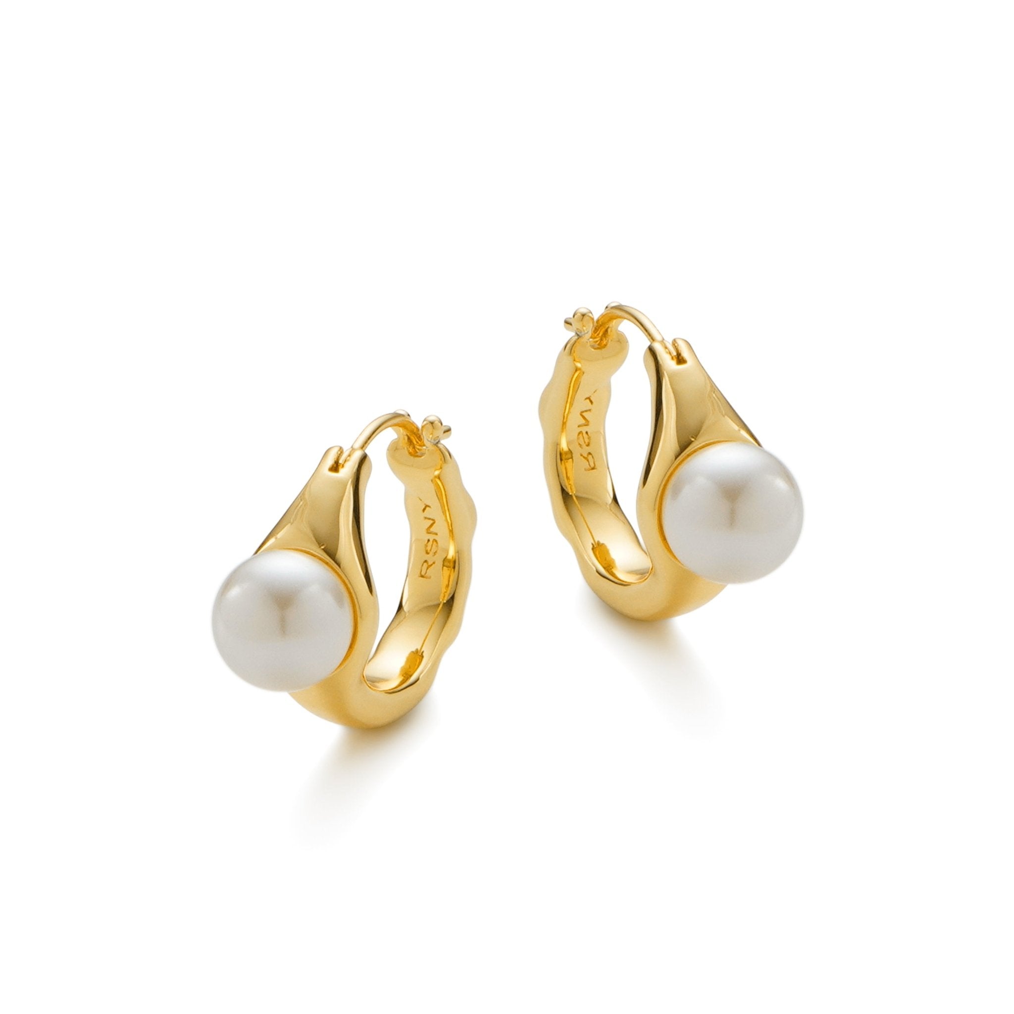 RSNY irregular pearl earrings - R2150B