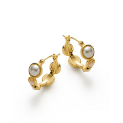 RSNY irregular pearl earrings - R2169B