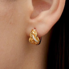 RSNY line shape earrings - R2108B