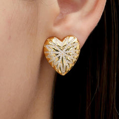 RSNY love diamond stud earrings - R2095B