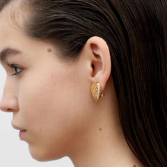 RSNY love diamond stud earrings - R2095B