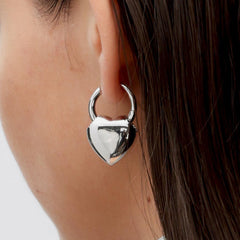 RSNY love shape earrings - R2159A