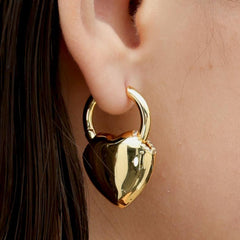 RSNY love shape earrings - R2159B