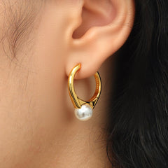 RSNY pearl ring earrings - R2145B