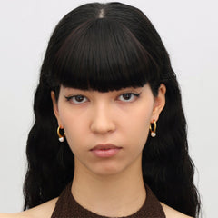 RSNY pearl ring earrings - R2145B