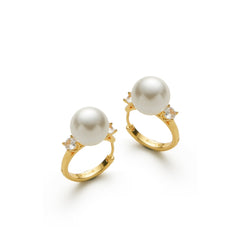 RSNY pearl ring earrings - R2163B
