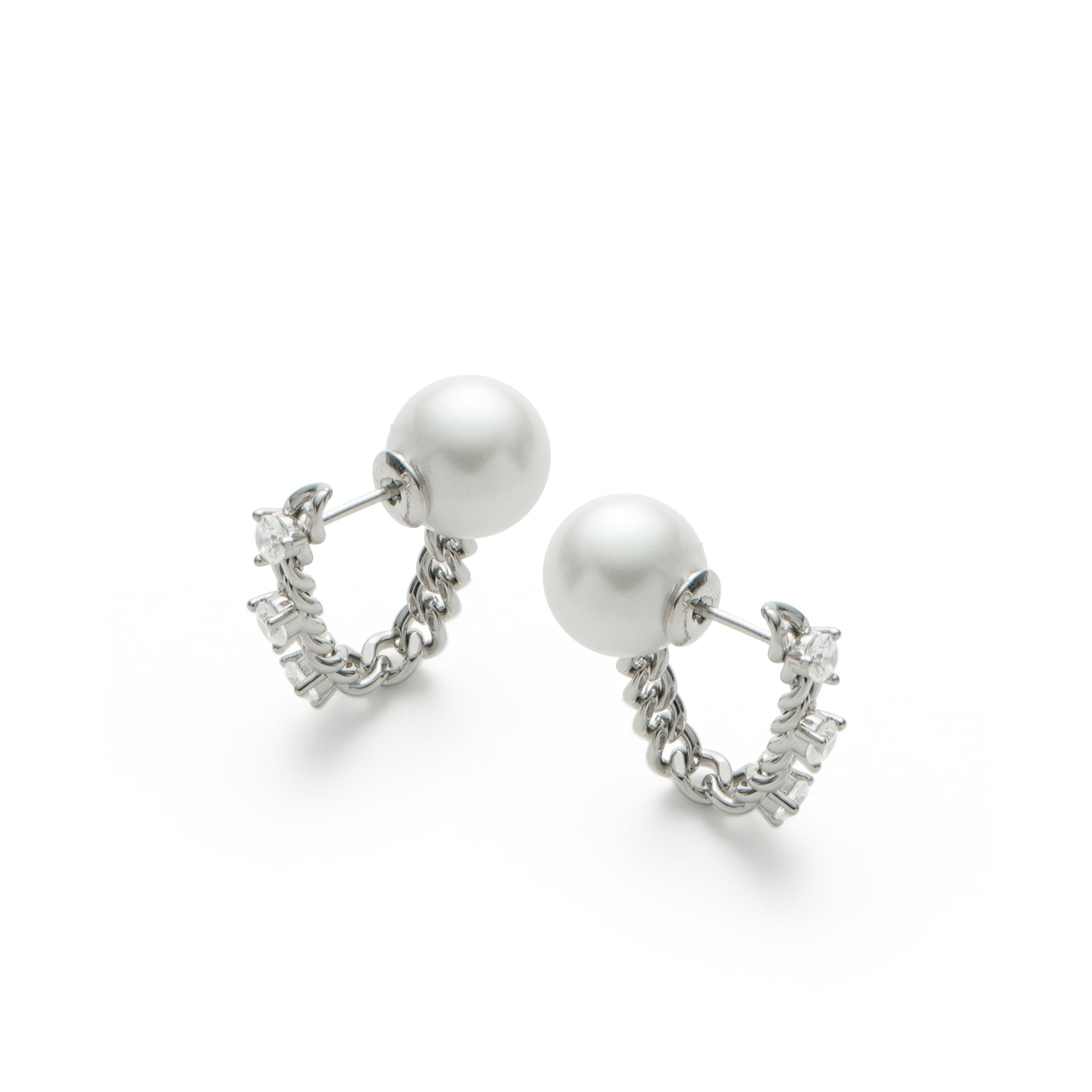 RSNY pearl soft chain earrings - R2167A