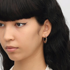 RSNY pleated earrings - R2132A