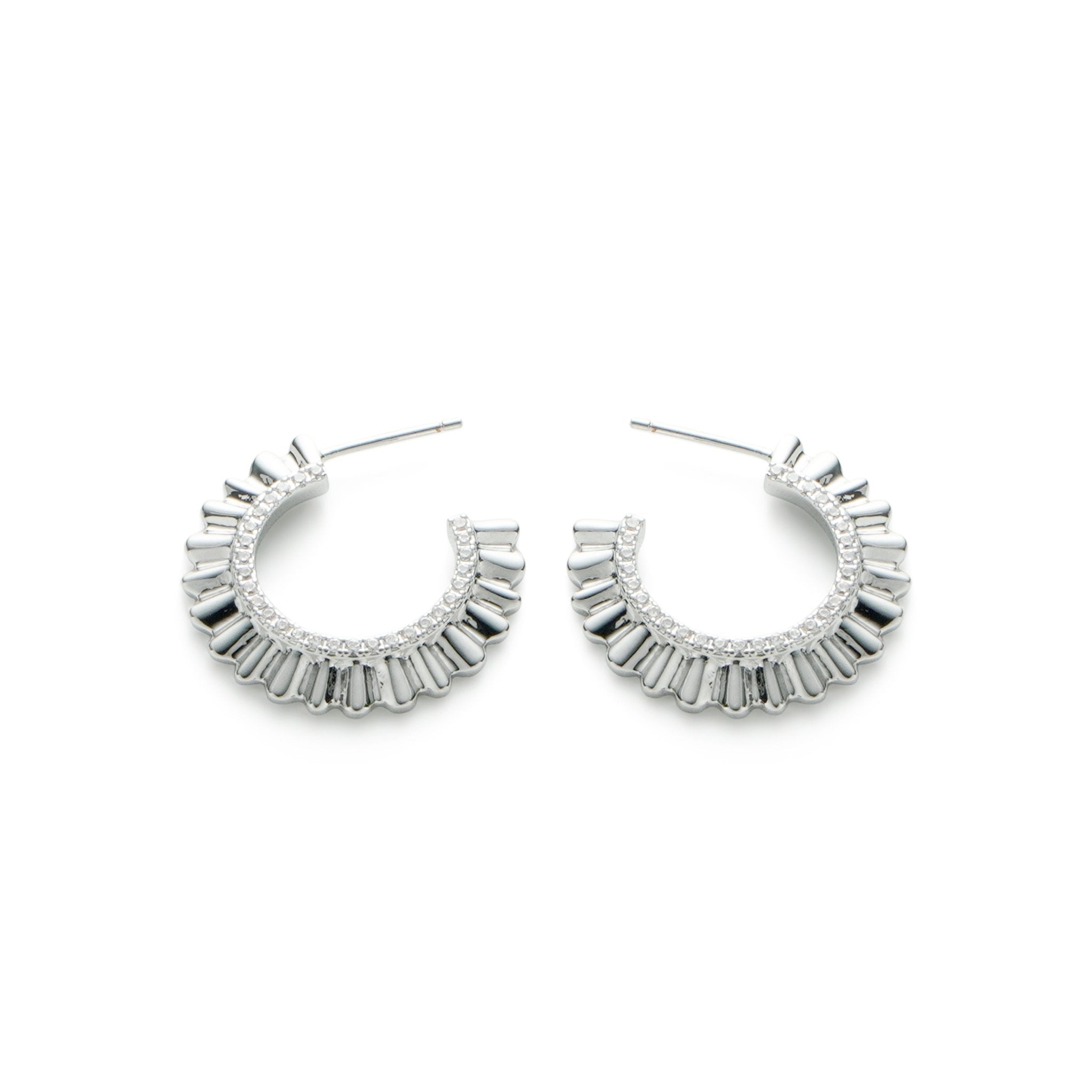 RSNY pleated earrings - R2138A