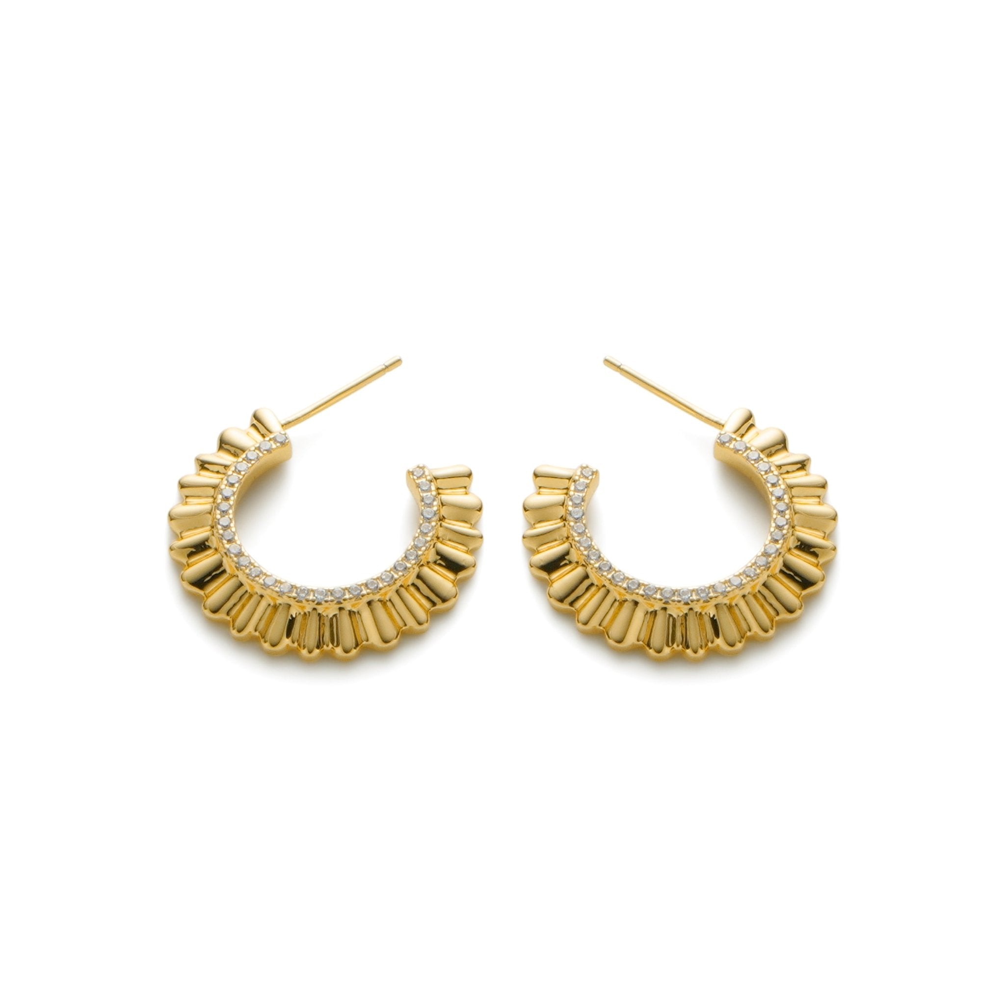 RSNY pleated earrings - R2138B