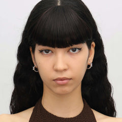 RSNY princess square chain earrings - R2106A