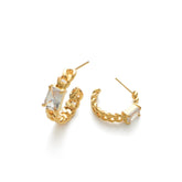 RSNY Princess Square Chain Earrings - R2106B