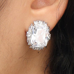 RSNY Princess Square Earrings - R2113A
