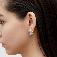 RSNY Princess Square Earrings - R2113B