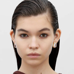 RSNY Princess Square Earrings - R2113B