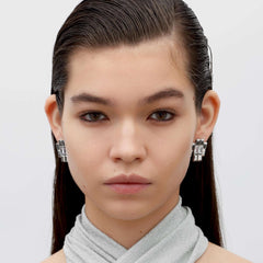 RSNY princess square splicing stud earrings - R2147A