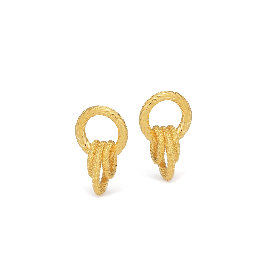RSNY ring stud earrings - R2057B