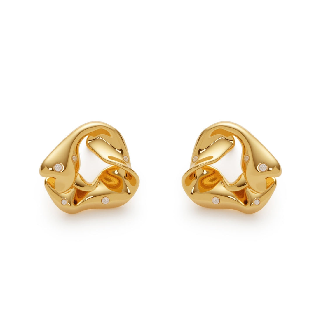 RSNY Ruffled Earrings - R2212B