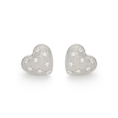 RSNY Shiny Heart Earrings - R2192A