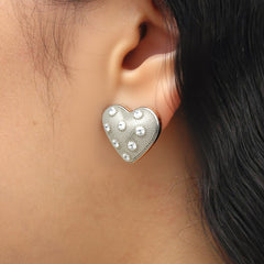 RSNY Shiny Heart Earrings - R2192A