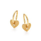 RSNY Shiny Heart Earrings - R2199B