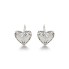 RSNY Shiny Heart Earrings - R2200A