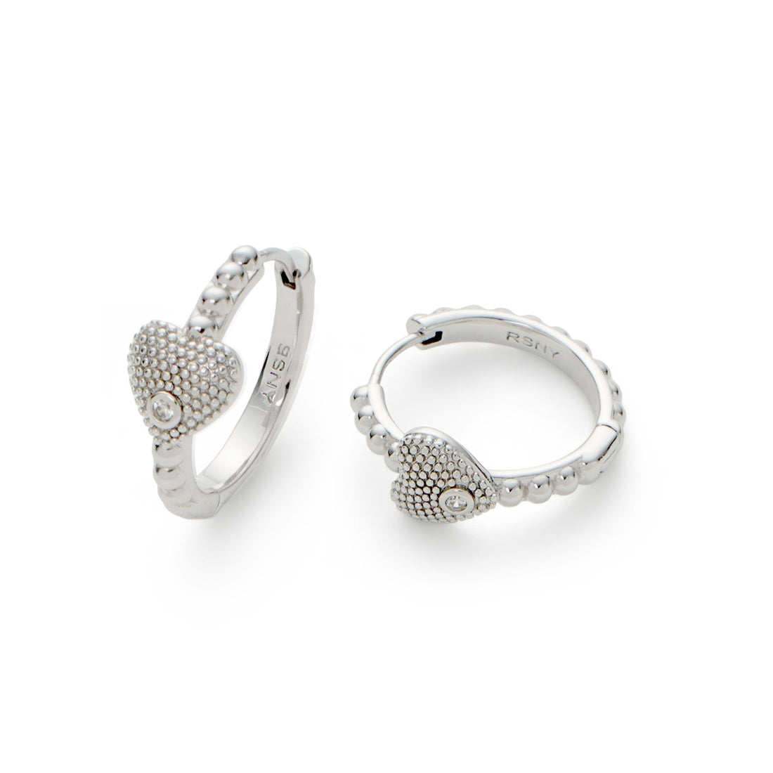 RSNY Shiny Heart Earrings - R2201A