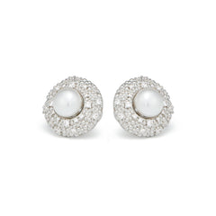 RSNY Shiny Pearl Stud Earrings - R2086A