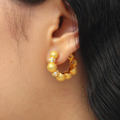 RSNY Shiny Spherical Earrings - R2189B
