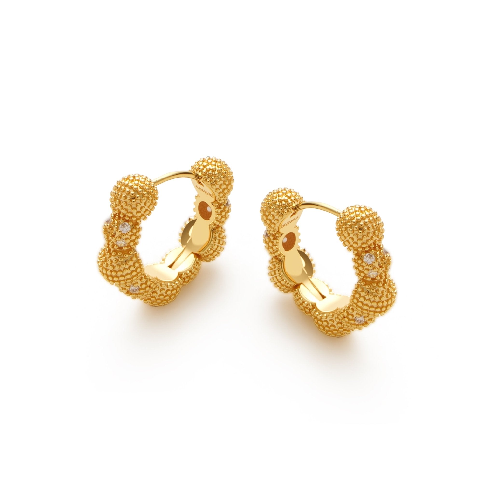 RSNY Shiny Spherical Earrings - R2189B