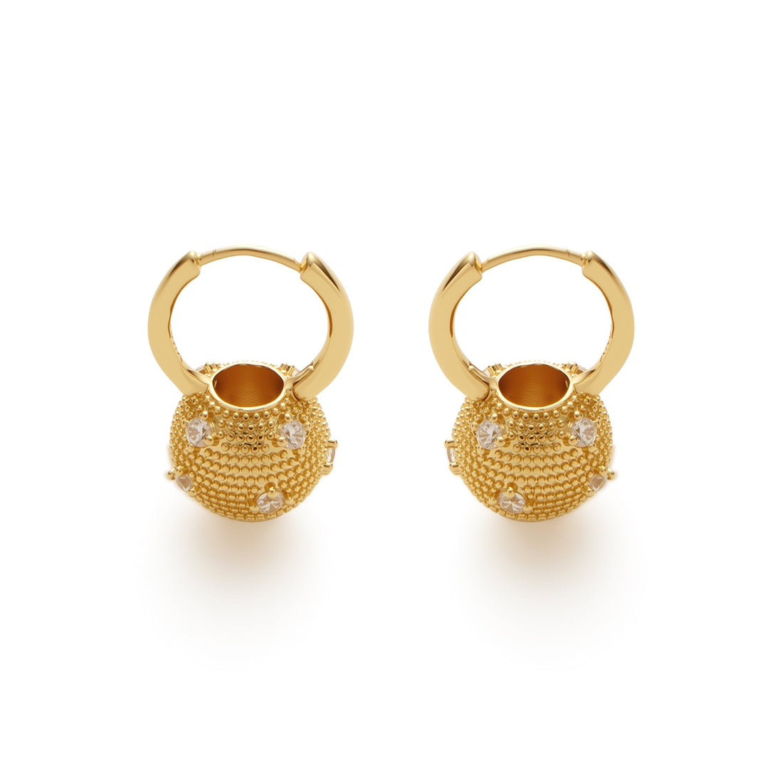 RSNY Shiny Spherical Earrings - R2190B