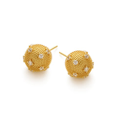 RSNY Shiny Spherical Earrings - R2191B
