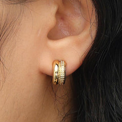 RSNY simple line earrings - R2052B