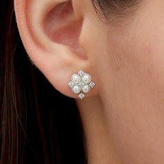 RSNY simple pearl stud earrings - R2165A
