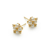 RSNY simple pearl stud earrings - R2165B