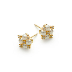 RSNY simple pearl stud earrings - R2165B