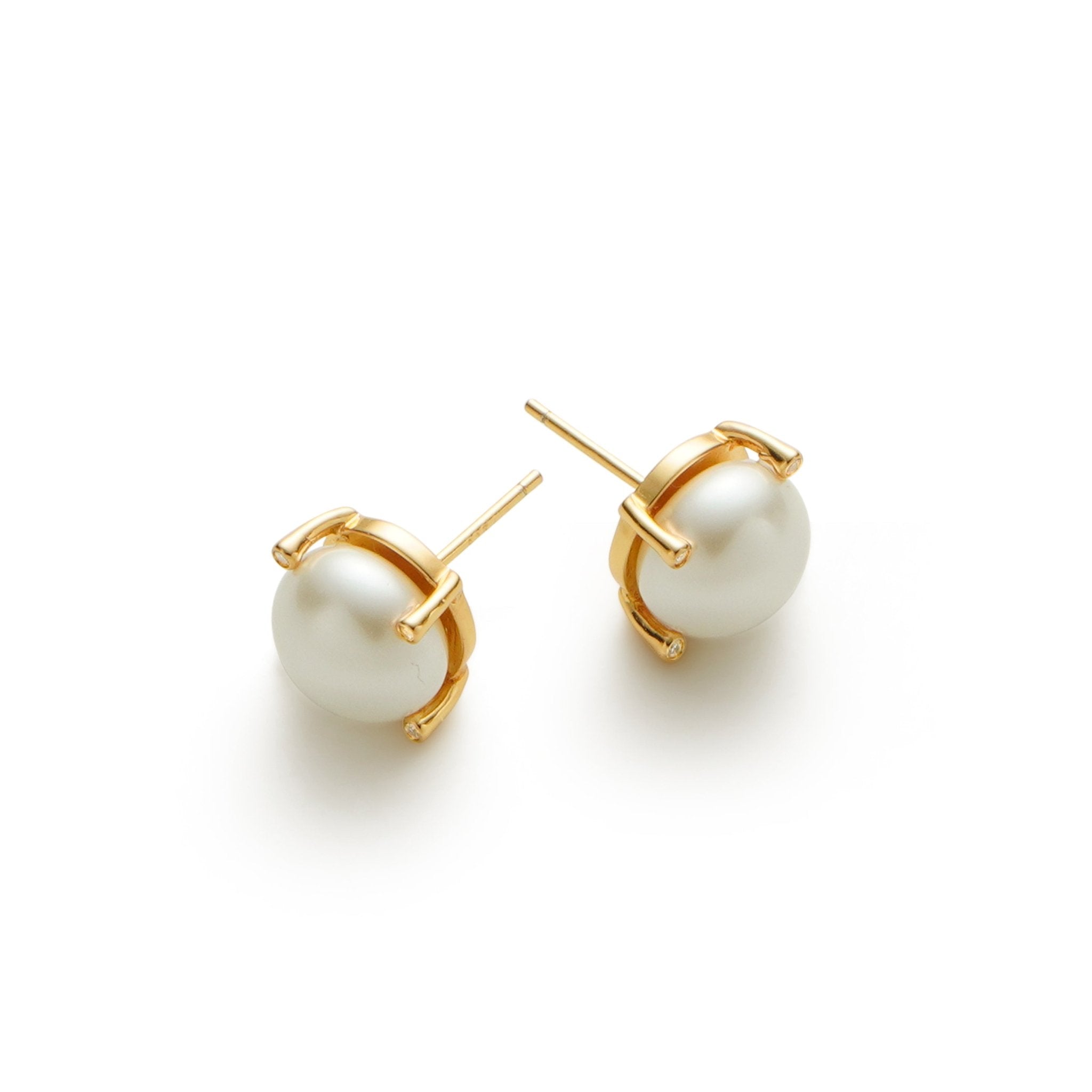 RSNY simple pearl stud earrings - R2173B