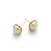 RSNY simple pearl stud earrings - R2173B