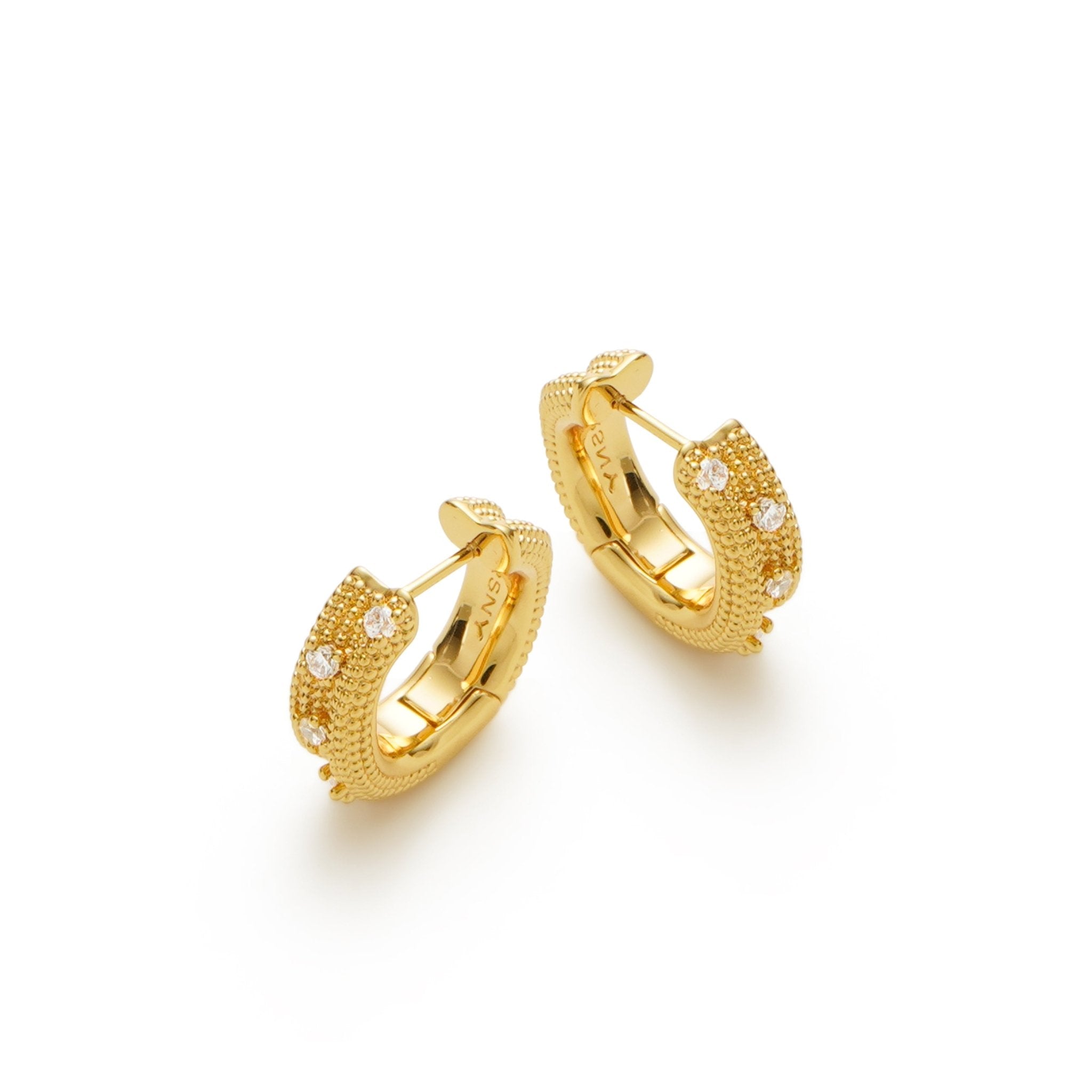 RSNY special - shaped double - ring earrings - R2180B