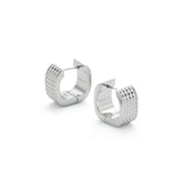 RSNY Square Diamond Textured Earrings - R2049A