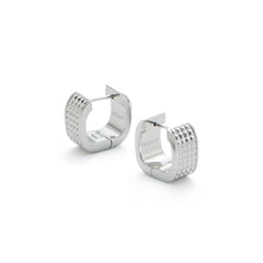 RSNY Square Diamond Textured Earrings - R2049A
