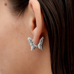 RSNY Textured Butterfly Earrings - R2175A