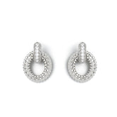 RSNY textured chain stud earrings - R2058A