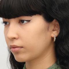 RSNY thick double strand earrings - R2043A