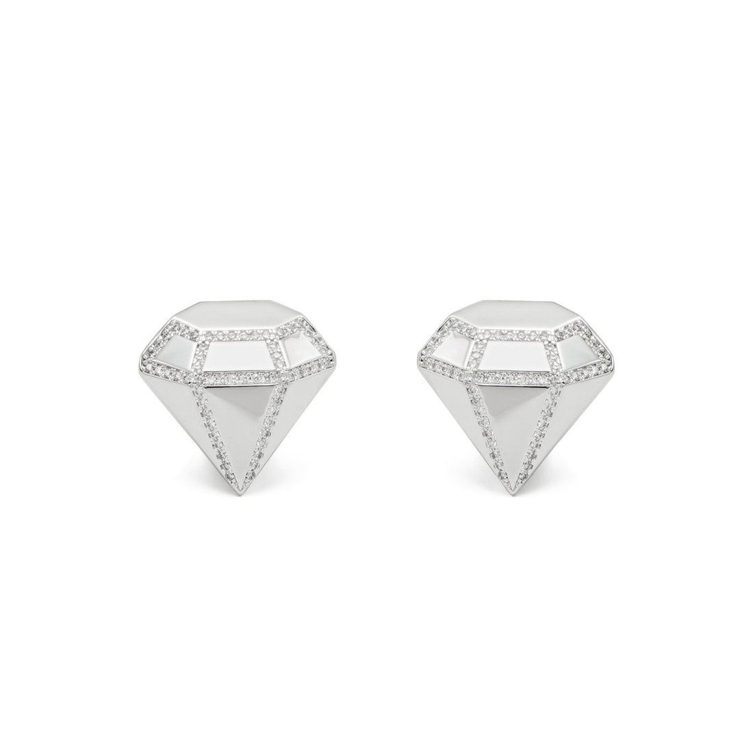 RSNY three - dimensional drill stud earrings - R2088A