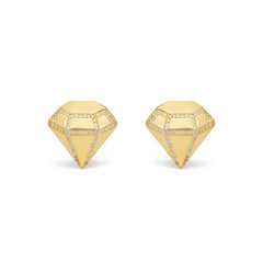 RSNY three - dimensional drill stud earrings - R2088B